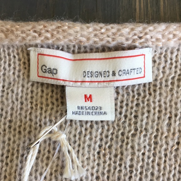 NWT GAP Shimmery Leggings-friendly Hi-lo Hem Pullover Sweater, size Medium ⭐️ - Picture 12 of 15